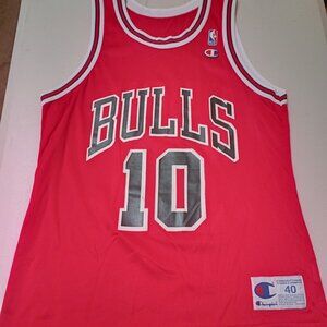 Champion BJ Armstrong Chicago Bulls NBA Basketball Jersey Adult Medium 40